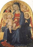 CAPORALI, Bartolomeo Madonna and Child with Angels oil painting on canvas